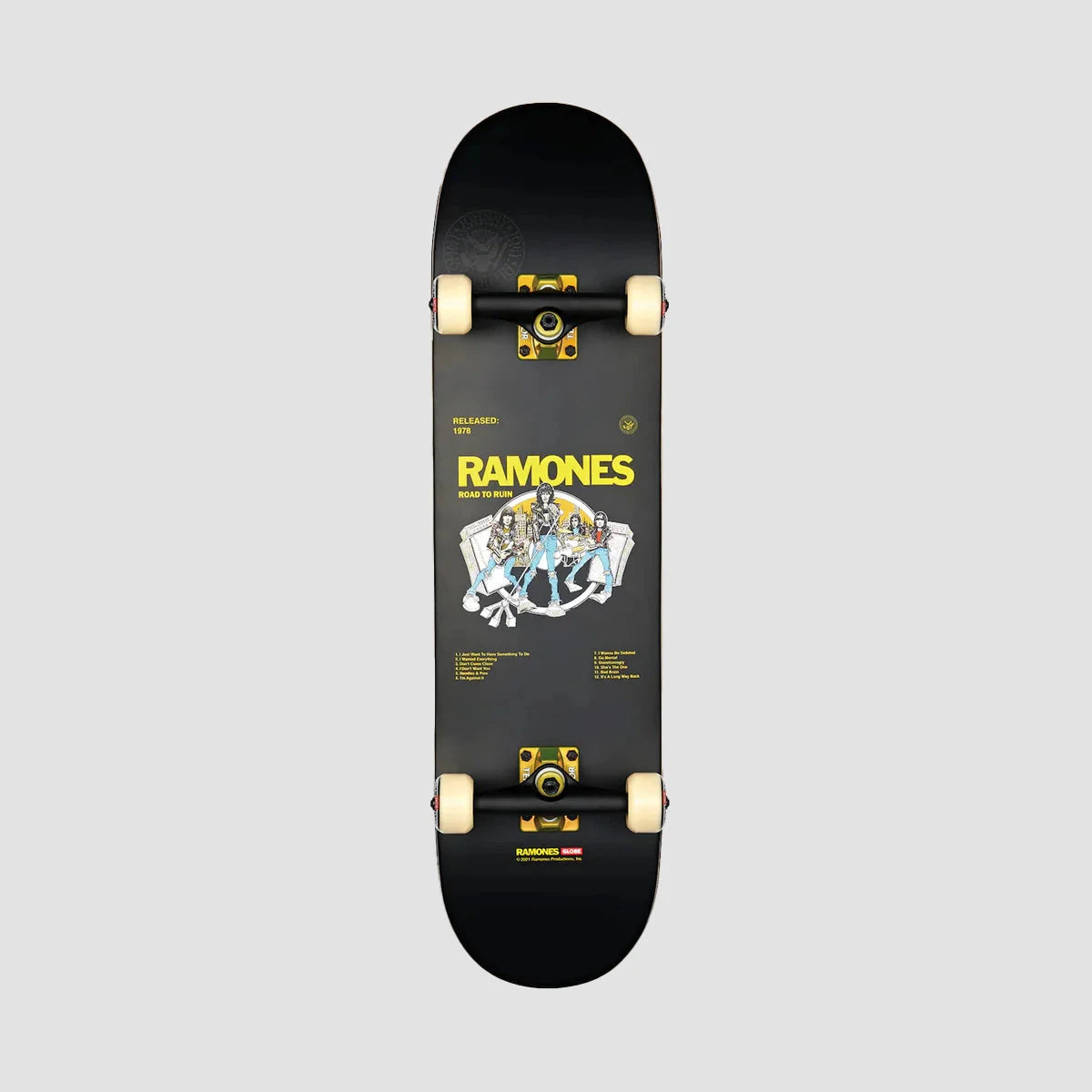 G2 Ramones Skateboard 8.25" - Road to Ruin Skateboards Globe 