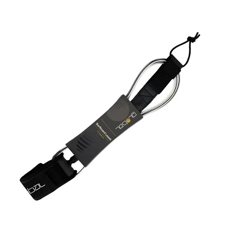 Global 8ft Leash 2025 Leashes Global Black 