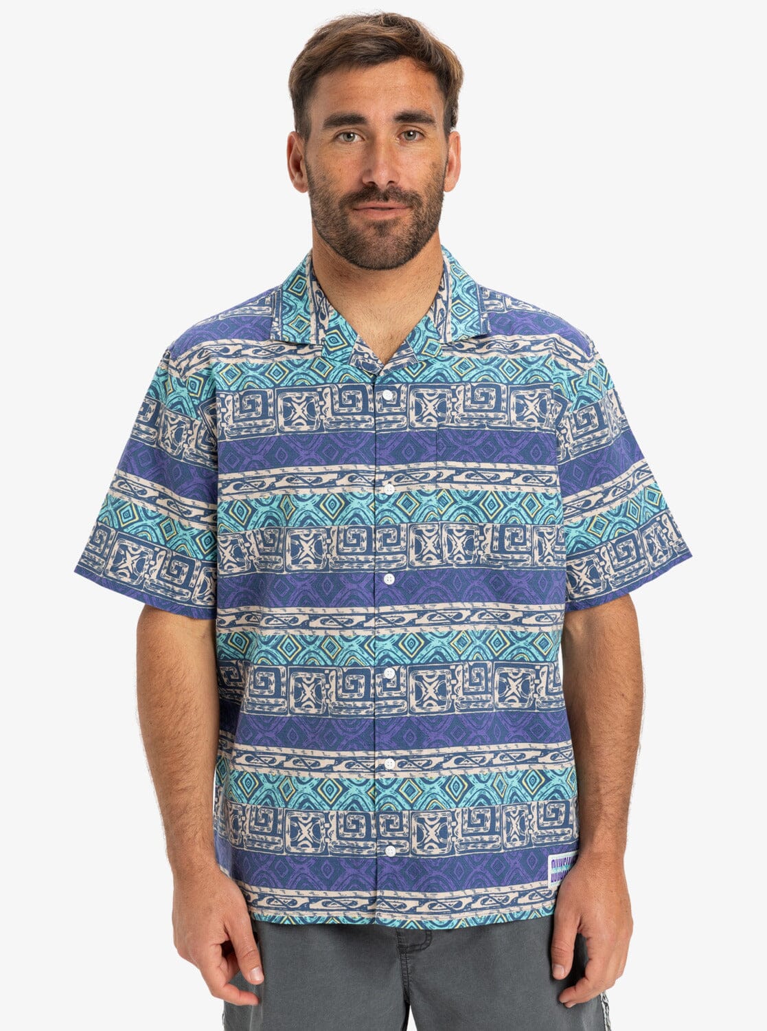 Global Heat Unisex Shirt - Aqua Sky Men's Shirts & Polos Quiksilver 