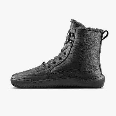 Gobi Boot II Warmlined Men's - Obsidian Leather Men's Shoes & Flip Flops Vivobarefoot 