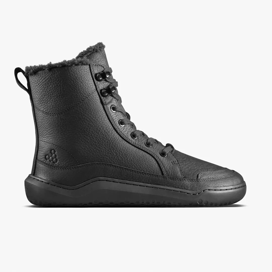 Gobi Boot II Warmlined Men's - Obsidian Leather Men's Shoes & Flip Flops Vivobarefoot UK8 