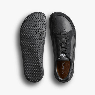 Gobi II Sneaker Premium Leather - Tripple Obsidian Men's Shoes & Flip Flops Vivobarefoot 