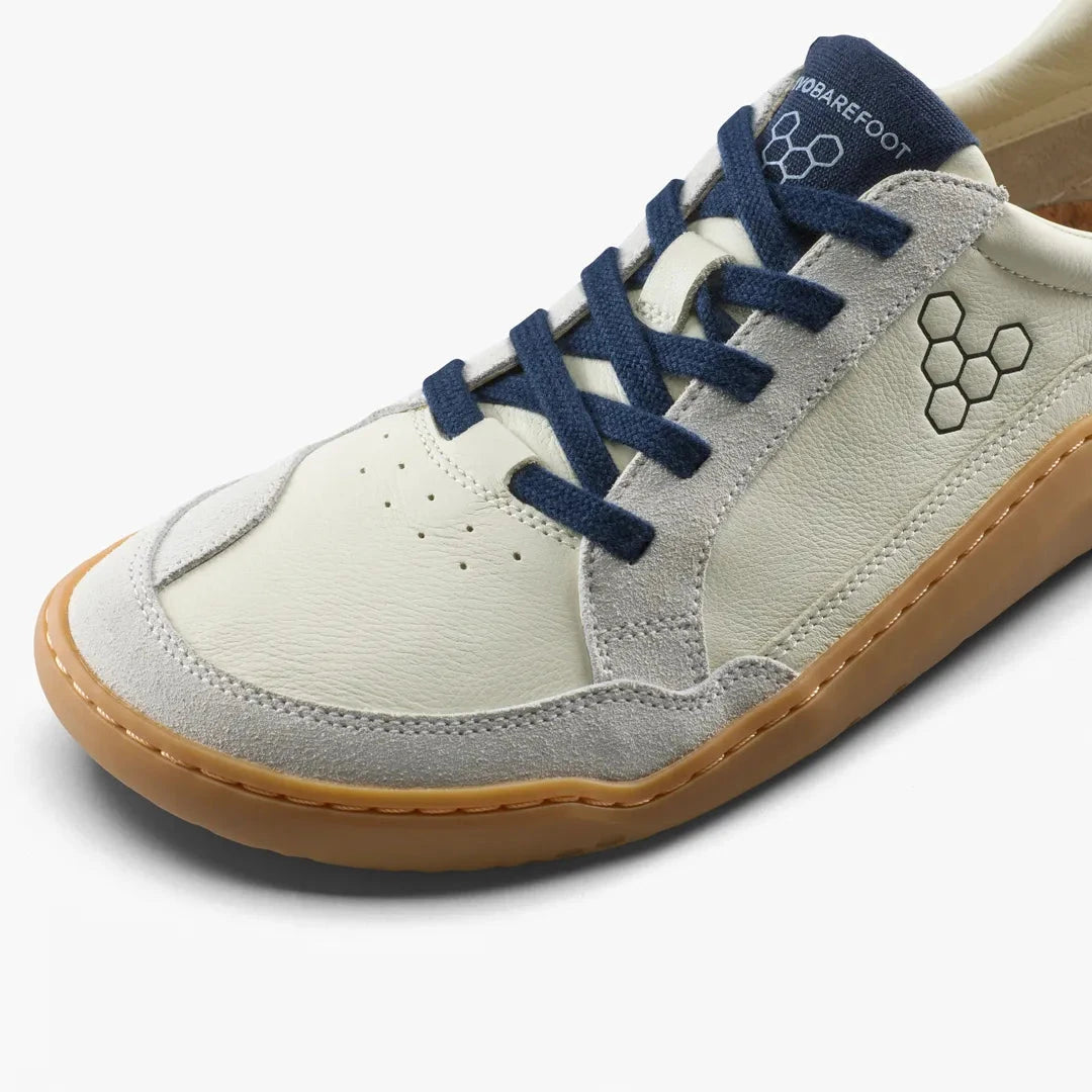 Gobi III Sneaker Leather Mens - Limestone/ Seaborne Men's Shoes & Flip Flops Vivobarefoot 