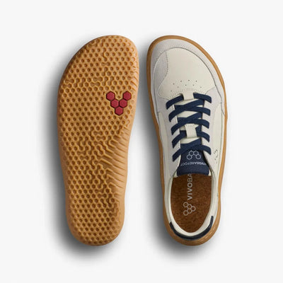 Gobi III Sneaker Leather Mens - Limestone/ Seaborne Men's Shoes & Flip Flops Vivobarefoot 