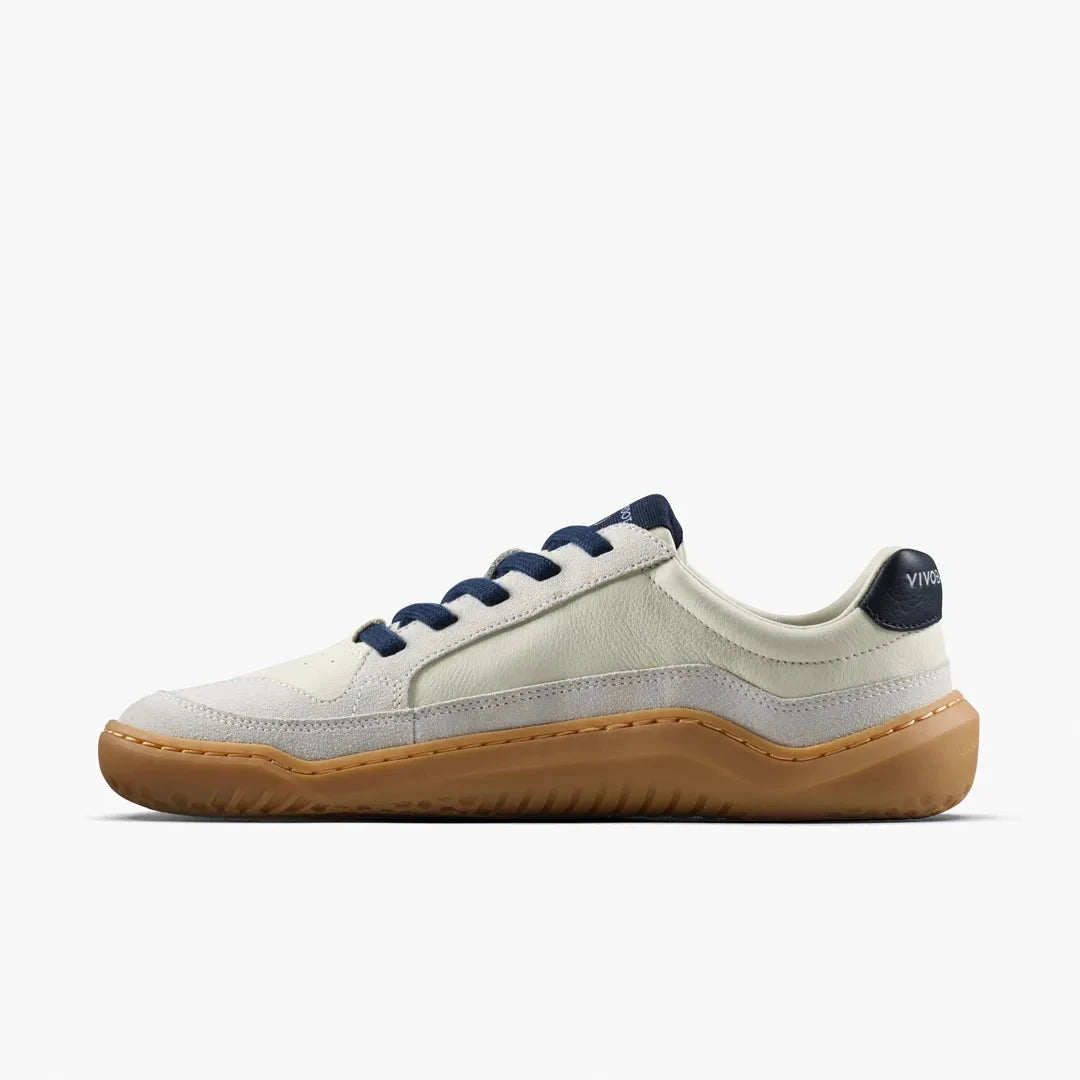 Gobi III Sneaker Leather Womens - Limestone/ Seaborne Women's Flipflops,Shoes & Boots Vivobarefoot 