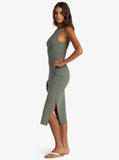 Good Keepsake - Midi Dress - Agave Green Women's Dress Roxy 