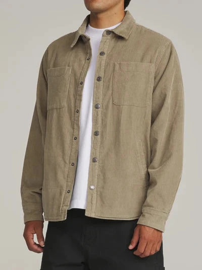 Harold Corduroy Shirt Jacket - Khaki Men's Shirts & Polos Katin 