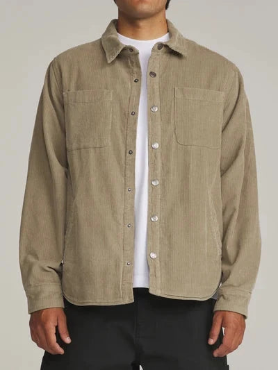 Harold Corduroy Shirt Jacket - Khaki Men's Shirts & Polos Katin 