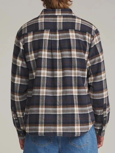 Harold Plaid Shirt Jacket - Navy Men's Shirts & Polos Katin 