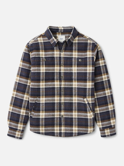 Harold Plaid Shirt Jacket - Navy Men's Shirts & Polos Katin S 