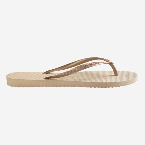 Havaianas Slim - Sand Grey/Light Golden Women's Flipflops,Shoes & Boots Havaianas 