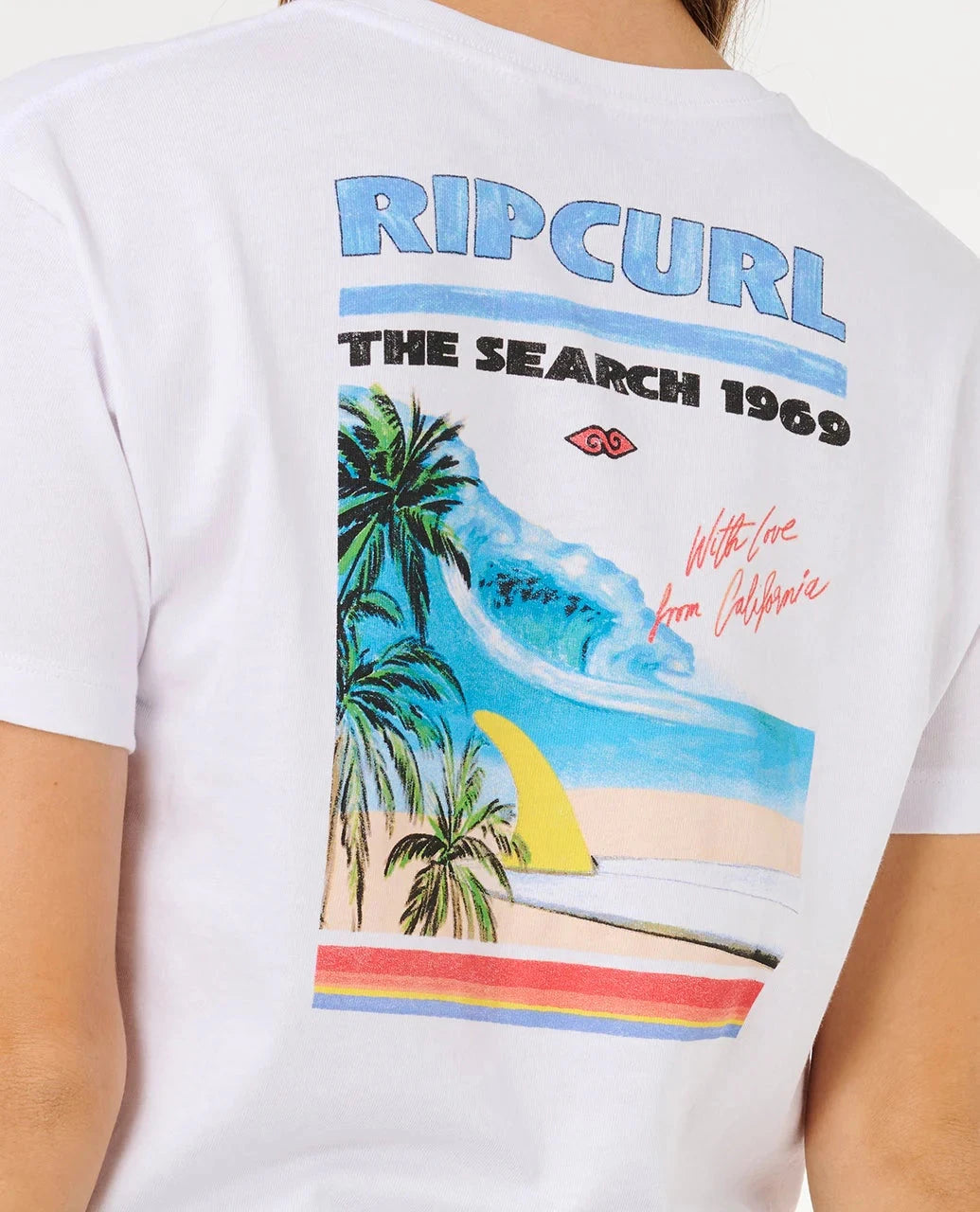 Hayley O Crop Tee - Optical White Women's T-Shirts and Vest Tops Rip Curl Women 