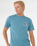 Hazed And Tubed Tee - Storm Blue Men's T-Shirts & Vests Rip Curl 