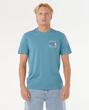 Hazed And Tubed Tee - Storm Blue Men's T-Shirts & Vests Rip Curl S 