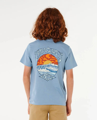 Hazy Days Tee Boy - Faded Denim Children's Tees Rip Curl 