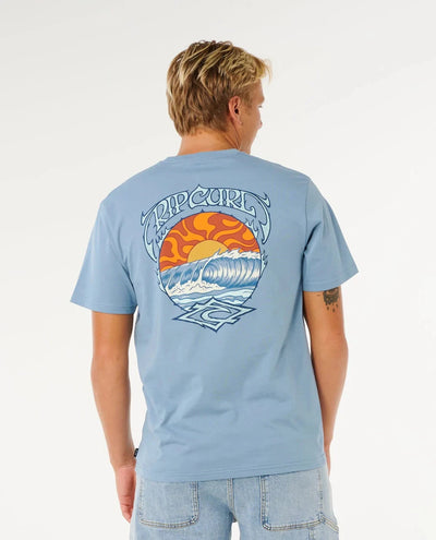 Hazy Days Tee - Faded Denim Men's T-Shirts & Vests Rip Curl 