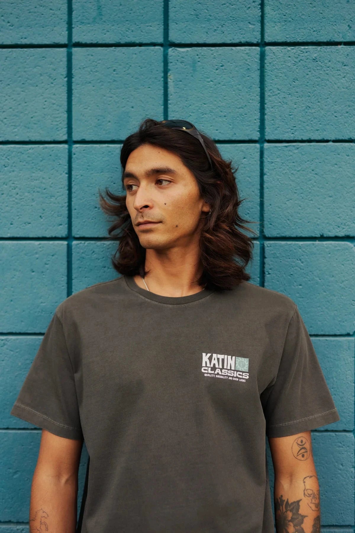 Helios Tee - Lead Men's T-Shirts & Vests Katin 