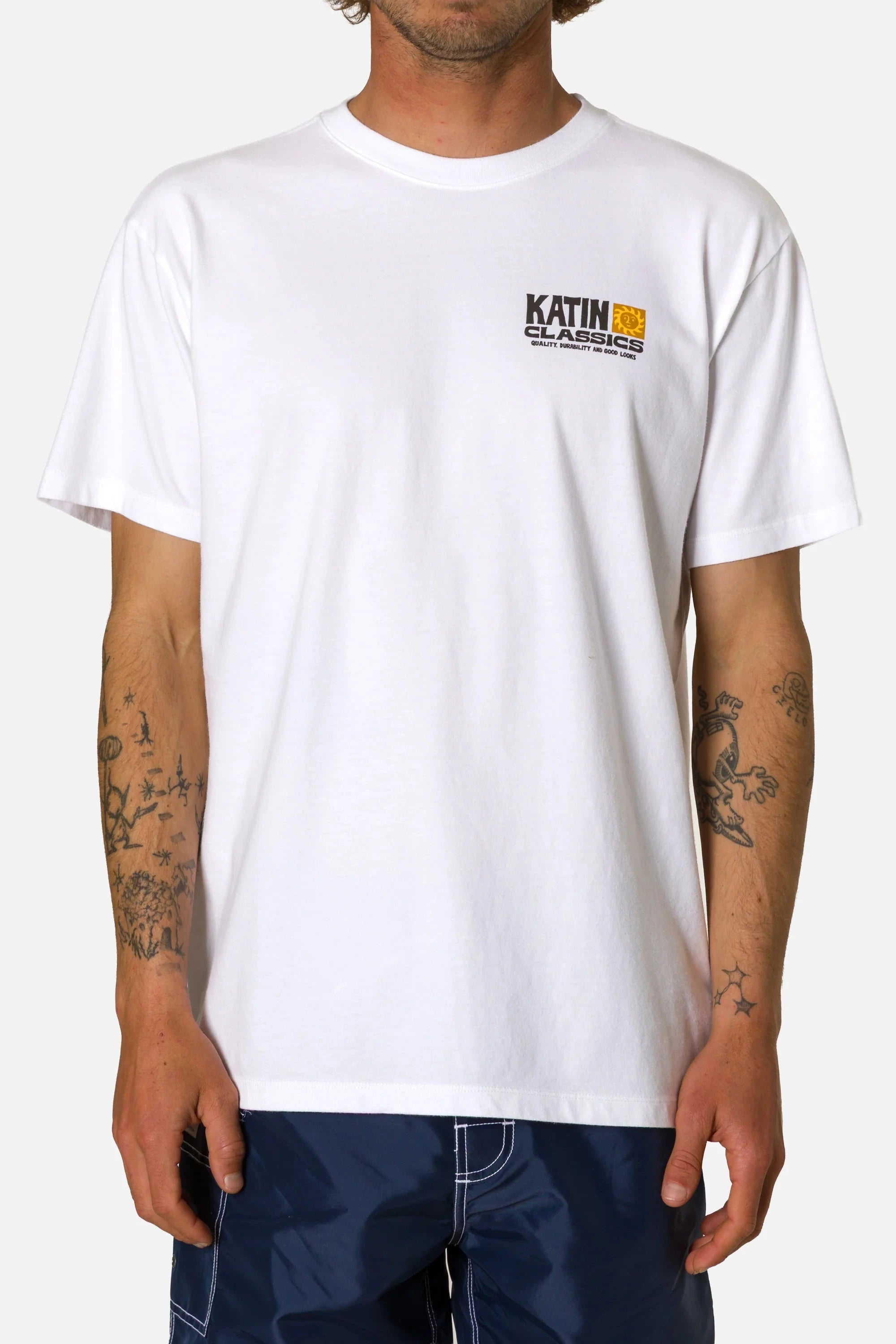 Helios Tee - White Men's T-Shirts & Vests Katin 