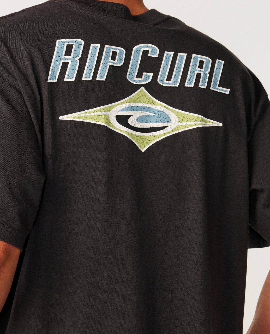 Heritage Icon Tee - Washed Black Men's T-Shirts & Vests Rip Curl 