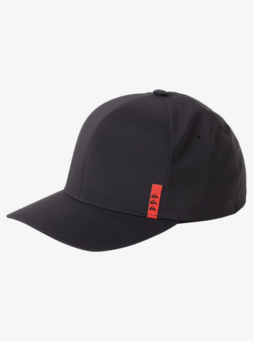 Highline Tech Flexfit Cap - Black Men's Hats,Caps&Beanies Quiksilver S/M 