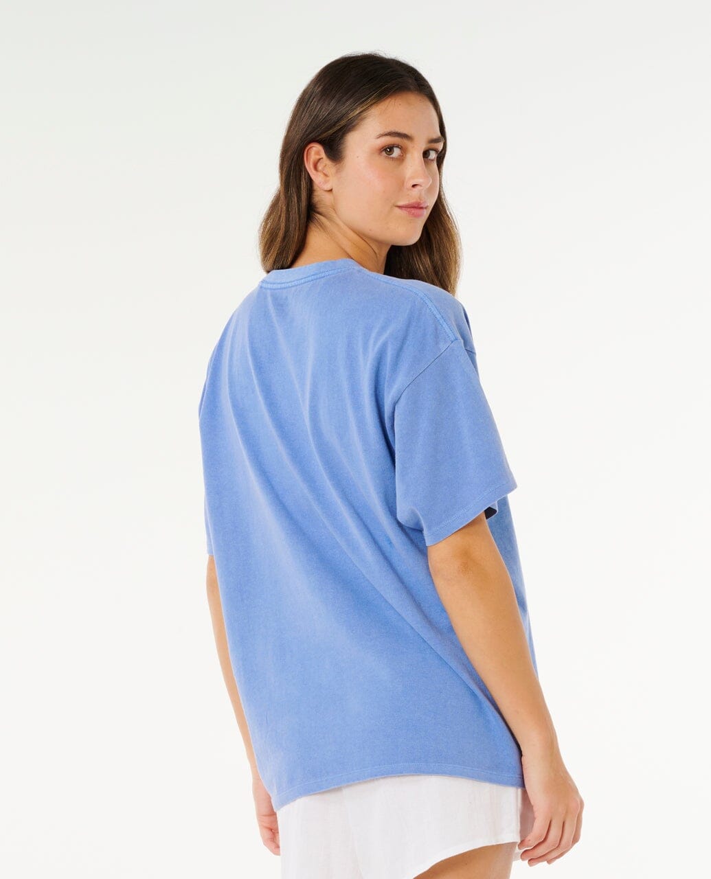 Hotel Malibu Heritage Tee - Cornflower Blue Women's T-Shirts and Vest Tops Rip Curl Women 