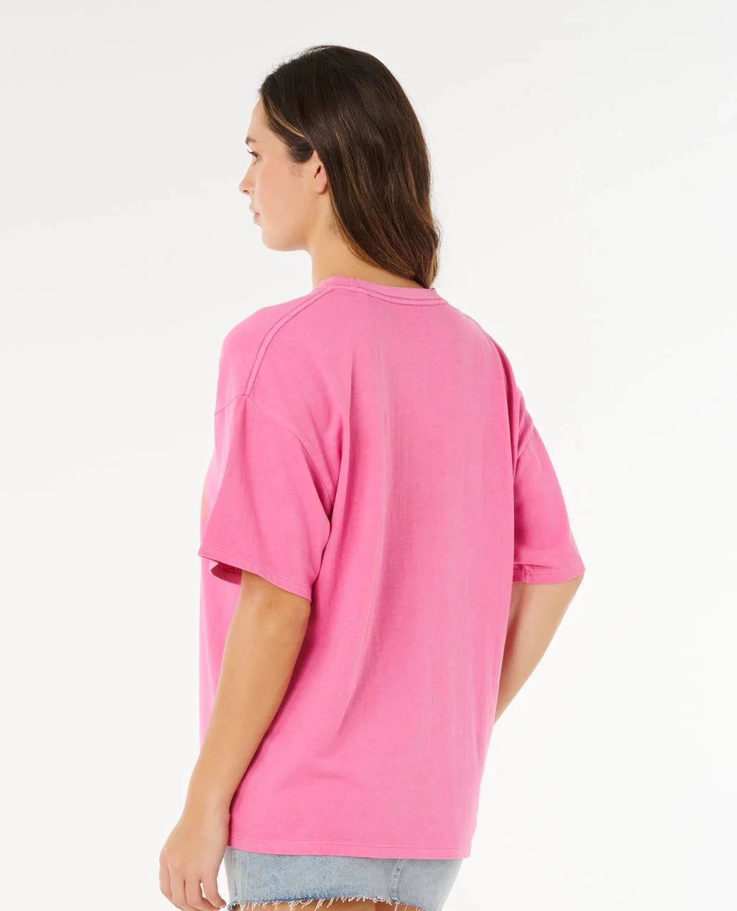 Hotel Malibu Heritage Tee - Super Pink Women's T-Shirts and Vest Tops Rip Curl Women 