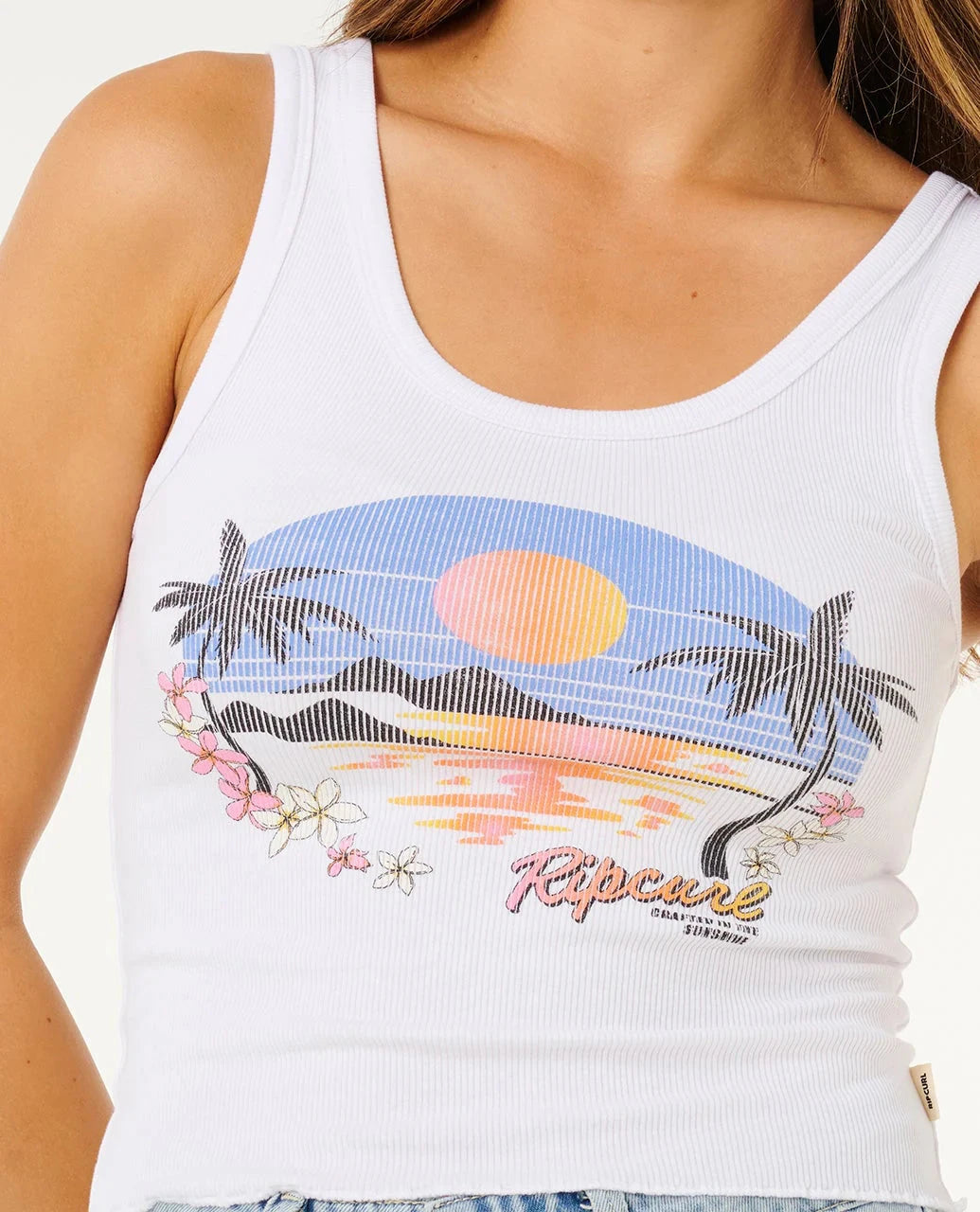 Hotel Malibu Tank - White Women's T-Shirts and Vest Tops Rip Curl women 
