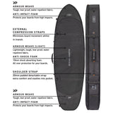 Hypa Fish/Short Travel Cover - 7'0" 3 Board Board Bags Ocean & Earth 