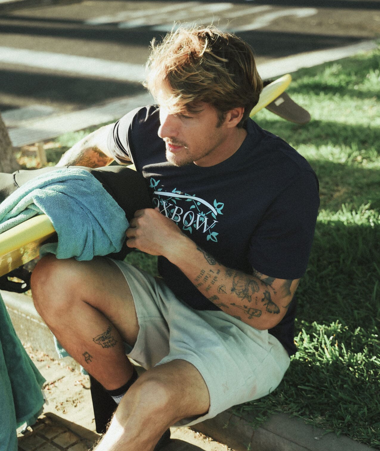Icon Tee - Deep Marine Men's T-Shirts & Vests Oxbow 