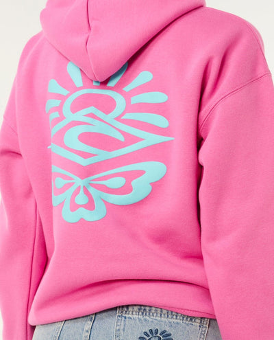 Icons Of Surf Heritage Hood - Super Pink Women's Hoodies & Sweatshirts Rip Curl Women 