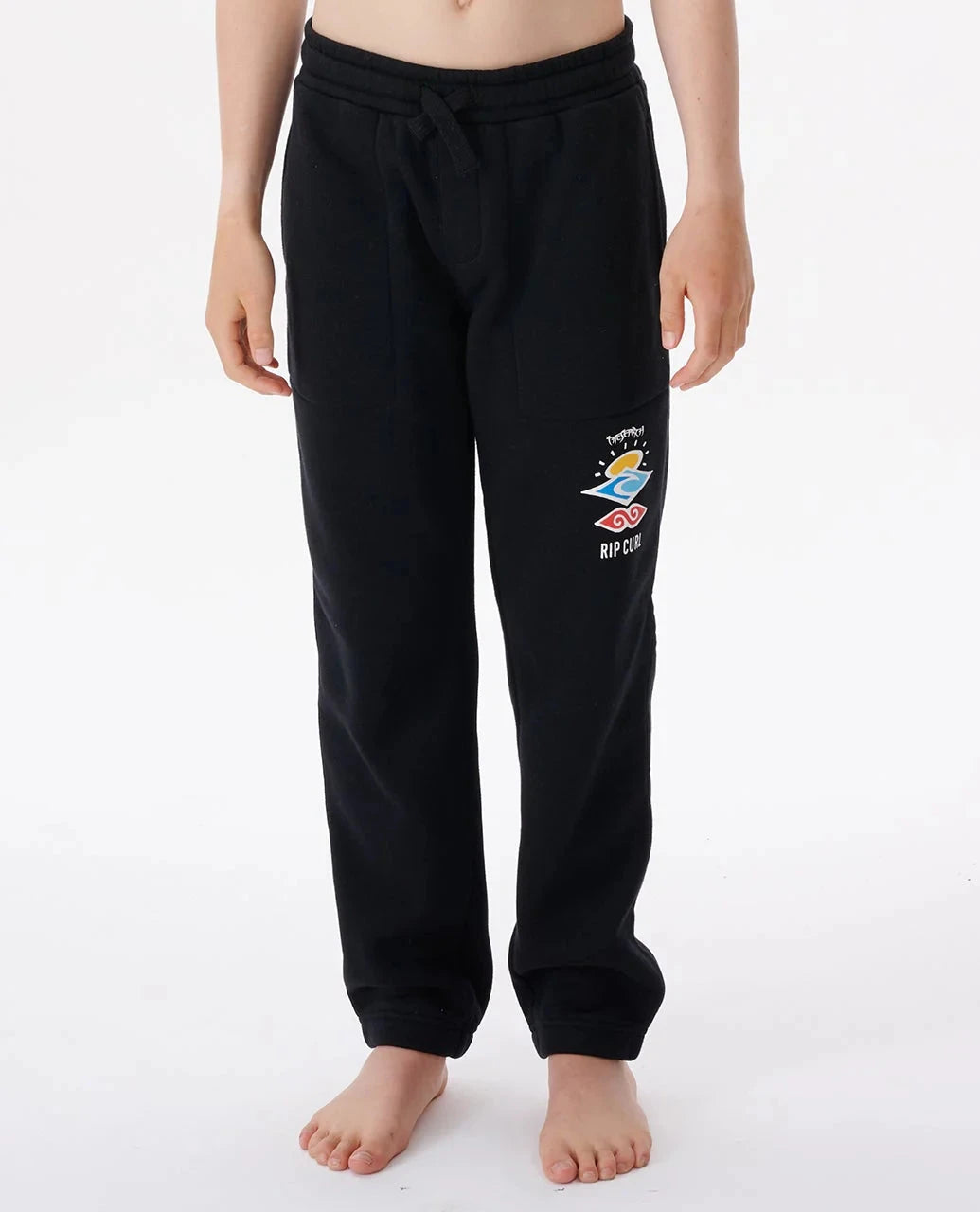 Icons Of Surf Track Pant Boys - Black Children's Clothing Rip Curl 8 