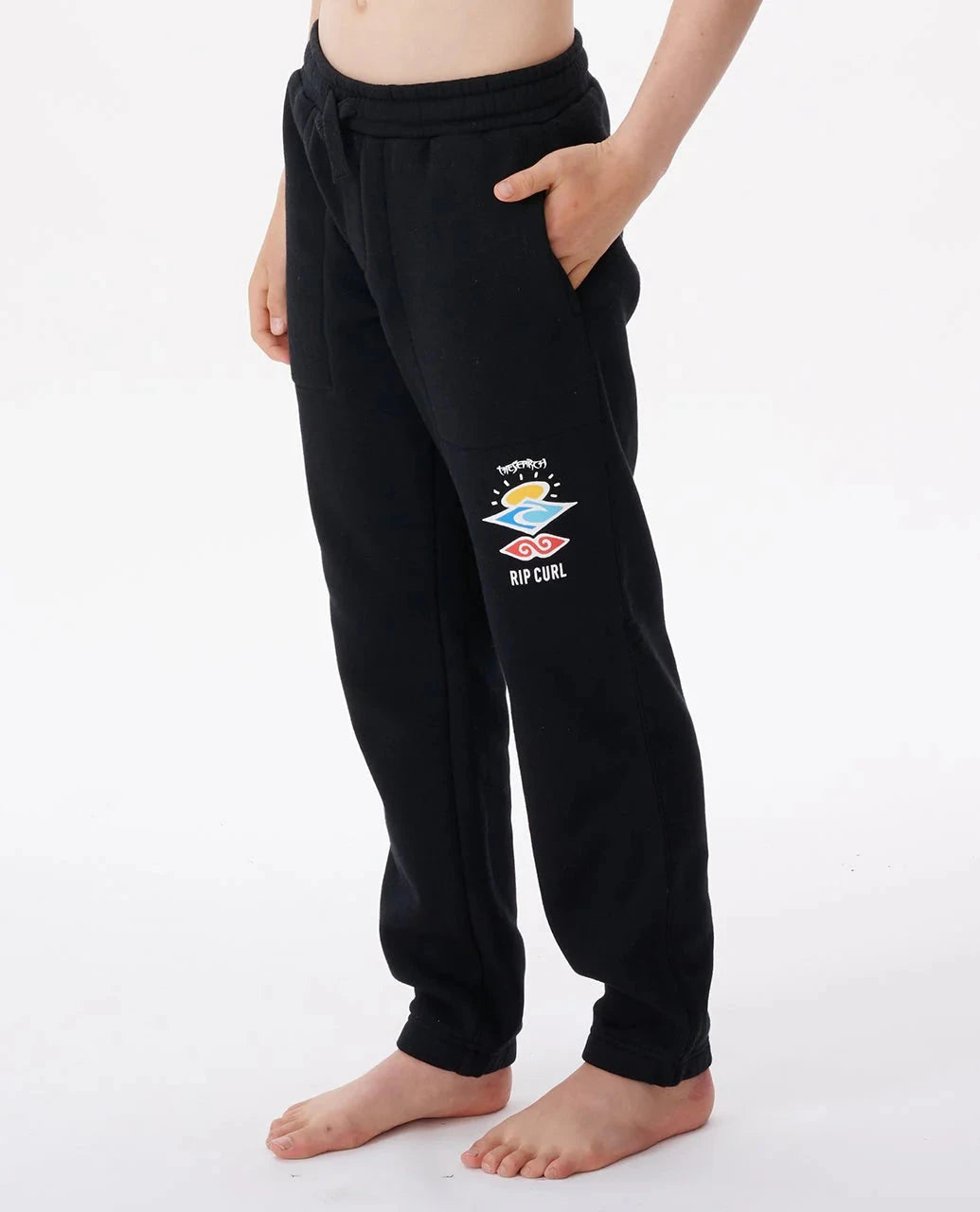Icons Of Surf Track Pant Boys - Black Children's Clothing Rip Curl 