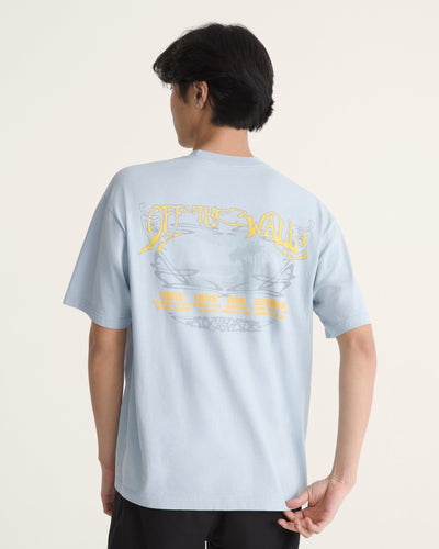 Jetty Sets Tee - Soft Slate Men's T-Shirts & Vests Vans 