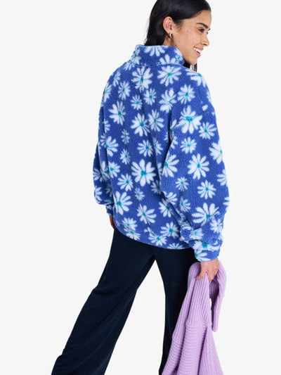 Jive Talking Bonded Polar Fleece - Coconut Milk Flower Soul Women's Hoodies & Sweatshirts Roxy 