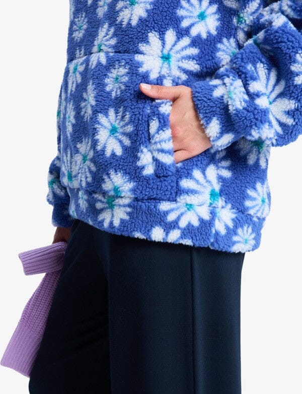 Jive Talking Bonded Polar Fleece - Coconut Milk Flower Soul Women's Hoodies & Sweatshirts Roxy 
