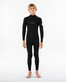 Junior Dawn Patrol 5/3 Chest Zip Wetsuit - Black Children's Wetsuits Rip Curl 6 