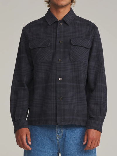Shiloh Flannel - Navy Plaid