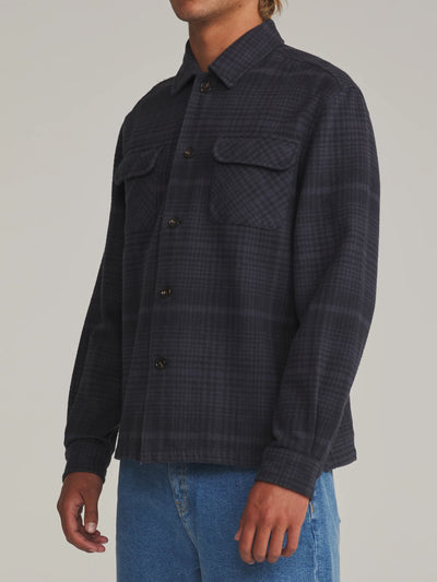 Shiloh Flannel - Navy Plaid