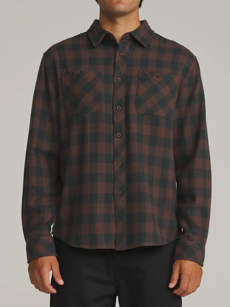 Sierra Flannel - French Roast Plaid