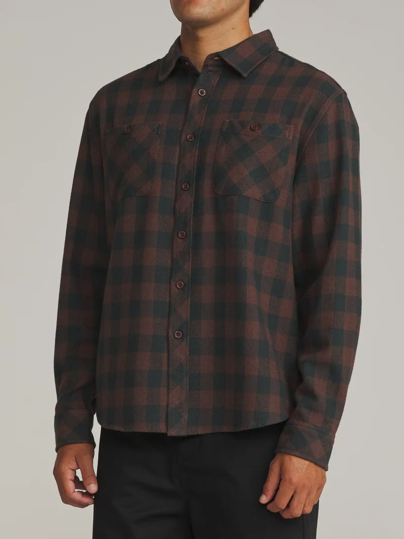 Sierra Flannel - French Roast Plaid