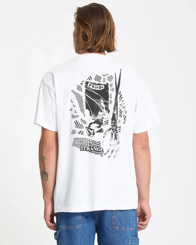 Kut N Rip T-Shirt - White Men's T-Shirts & Vests Volcom 