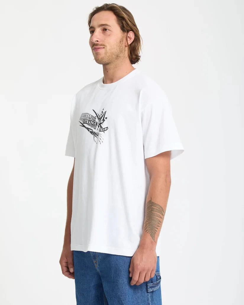 Kut N Rip T-Shirt - White Men's T-Shirts & Vests Volcom 