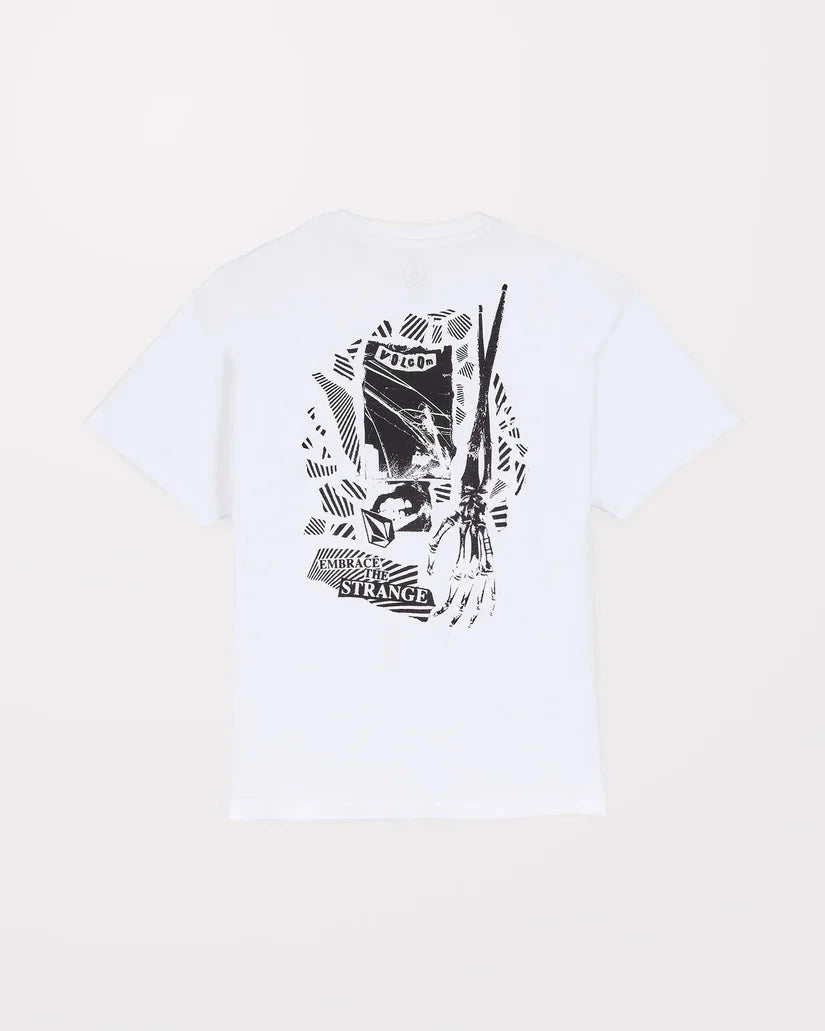 Kut N Rip T-Shirt - White Men's T-Shirts & Vests Volcom 