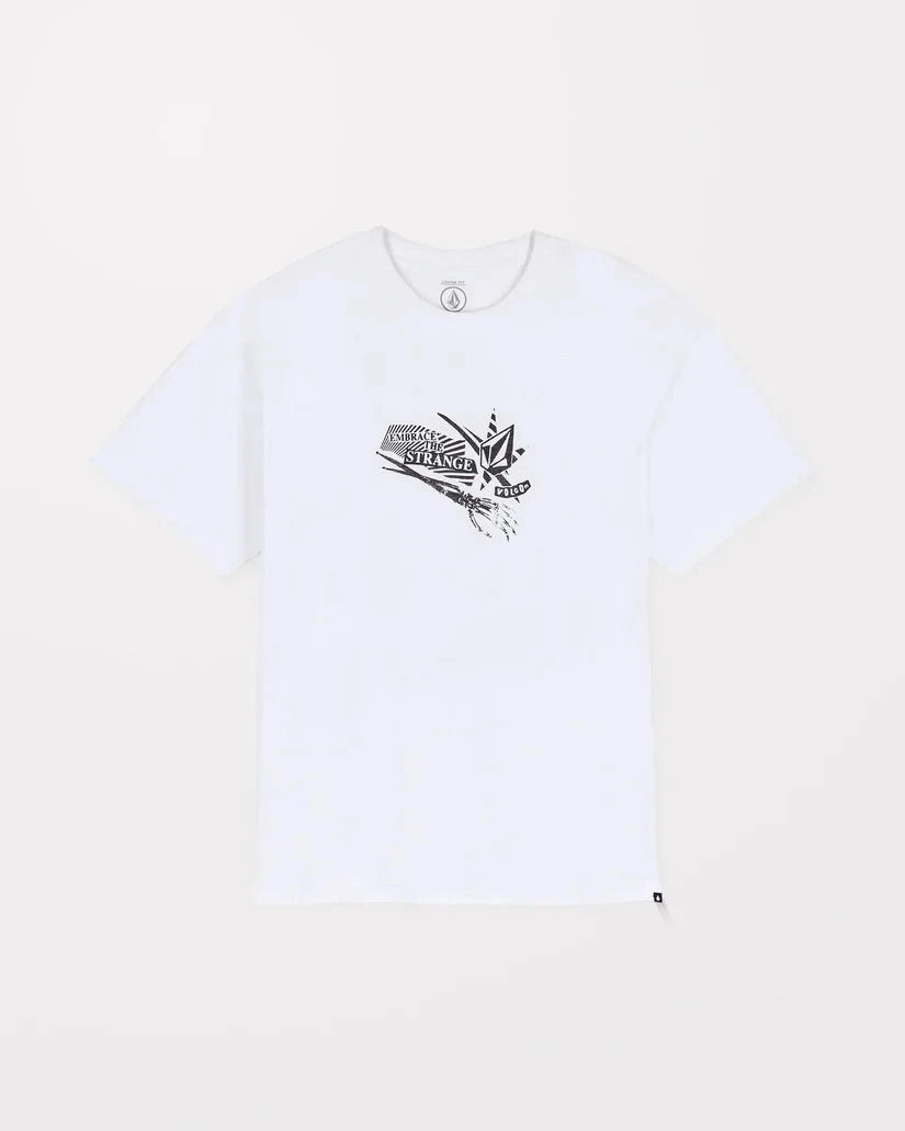 Kut N Rip T-Shirt - White Men's T-Shirts & Vests Volcom 