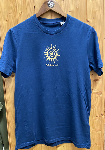 Laurie McCall Landscape Tee - Peacock Blue Men's T-Shirts & Vests Bathsheba Surf 