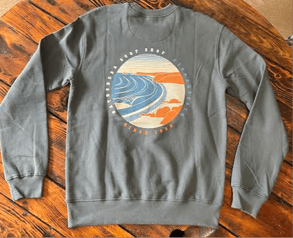 Laurie Perranporth Circle Sweater - Light Charcoal Men's Hoodies & Sweatshirts Bathsheba Surf 