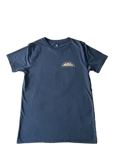 Laurie Perranporth Circle Tee - Black Men's T-Shirts & Vests Bathsheba Surf 