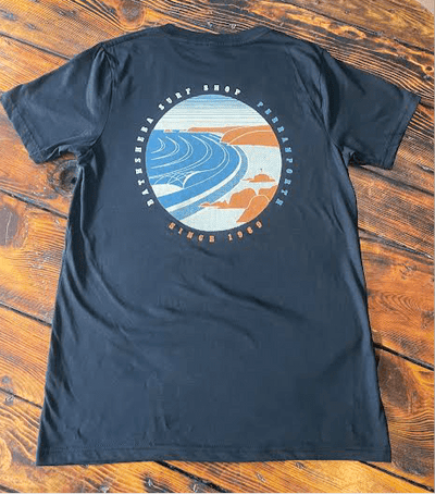 Laurie Perranporth Circle Tee - Black Men's T-Shirts & Vests Bathsheba Surf S 