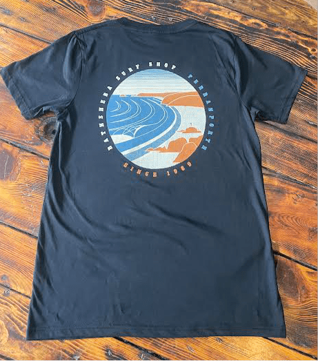 Laurie Perranporth Circle Tee - Black Men's T-Shirts & Vests Bathsheba Surf S 