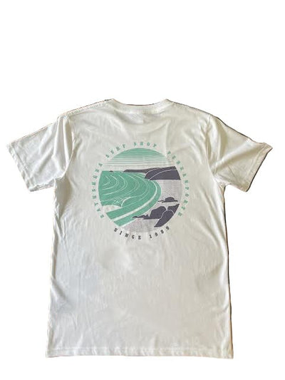 Laurie Perranporth Circle Tee - White Men's T-Shirts & Vests Bathsheba Surf 